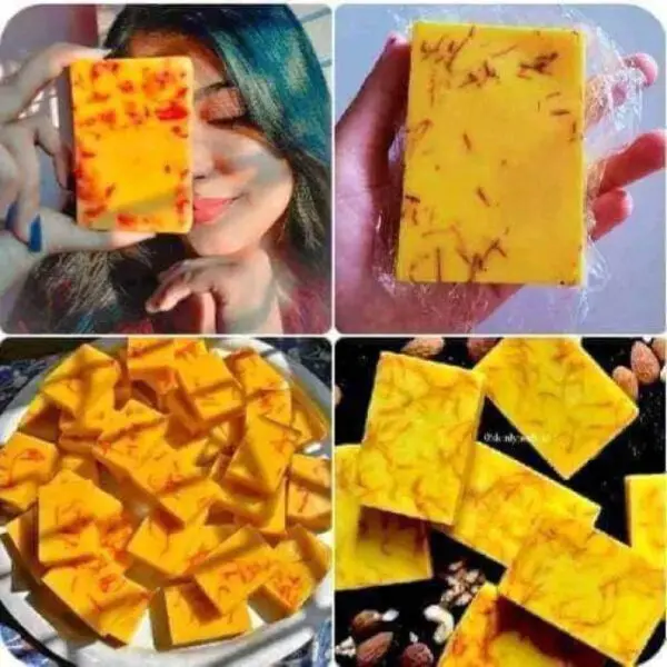 Hand Made Real Saffron Goat Milk Bar Soap